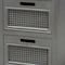 Baxton Studio Sheldon Modern and Contemporary Vintage Grey Finished Wood and Synthetic Rattan 3-Drawer Nightstand 190-11951-ZORO - alternate 3
